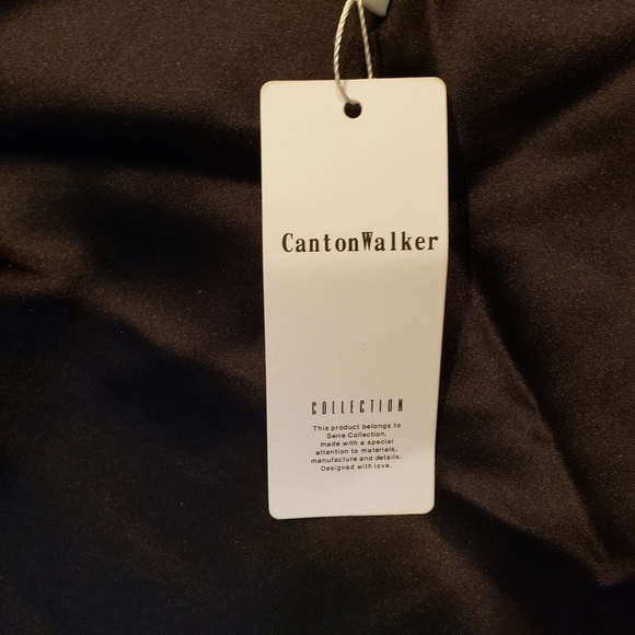 Canton Walker Women's XS NWT Black Halter Cocktail Dress - Picture 6 of 10